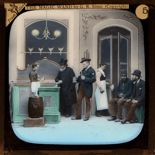 Her father was spending his weekly earnings